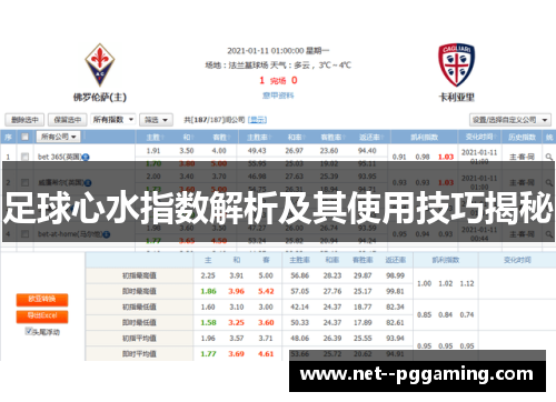 足球心水指数解析及其使用技巧揭秘